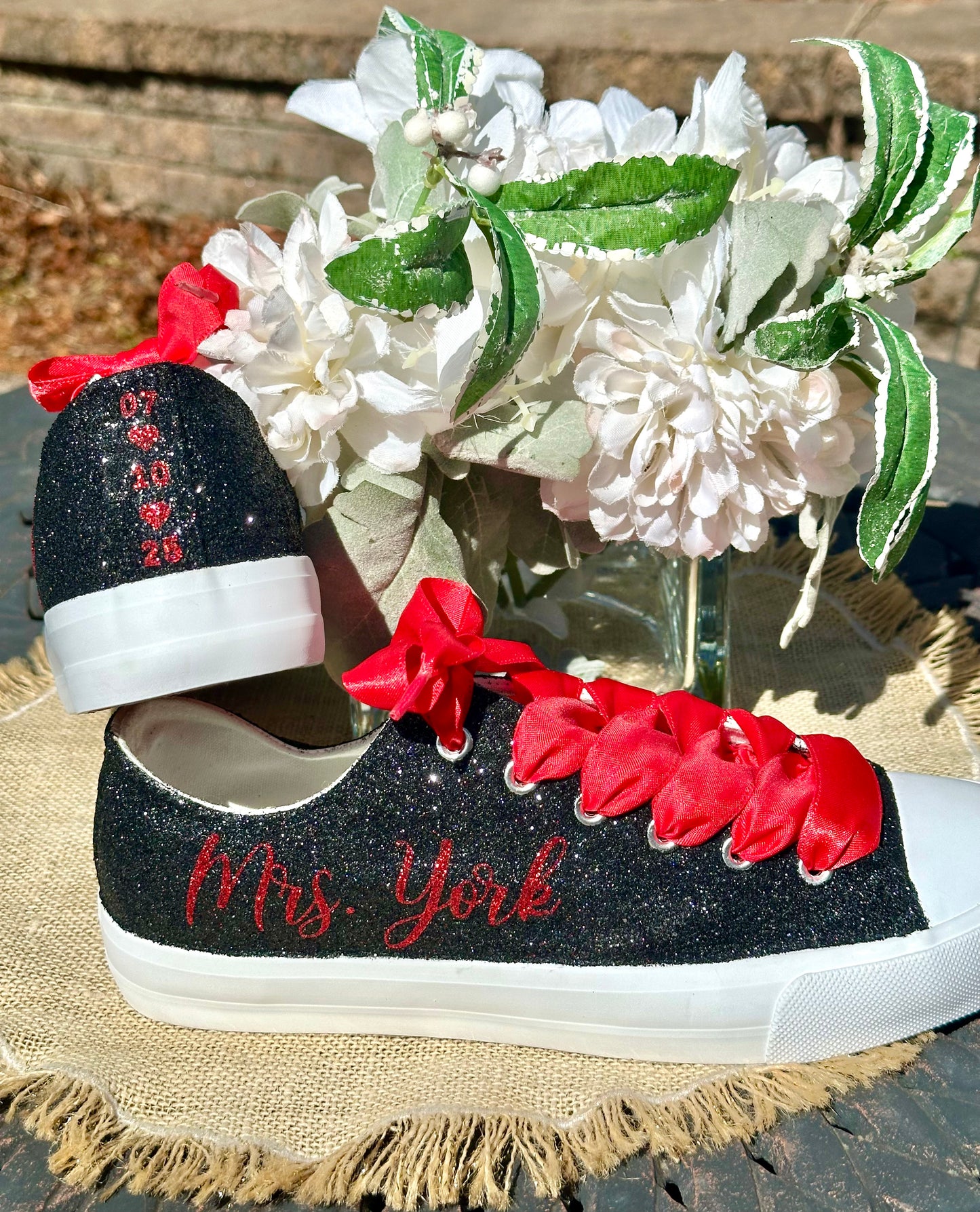 Black Glitter Sneakers