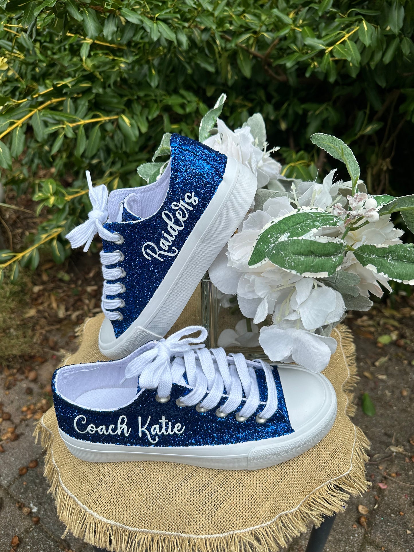 Royal Blue Glitter Sneakers