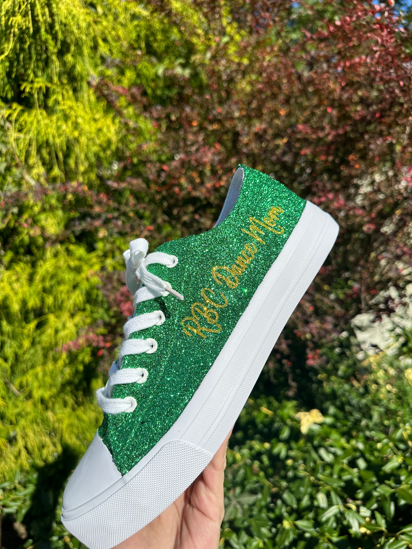 Green Glitter Sneakers