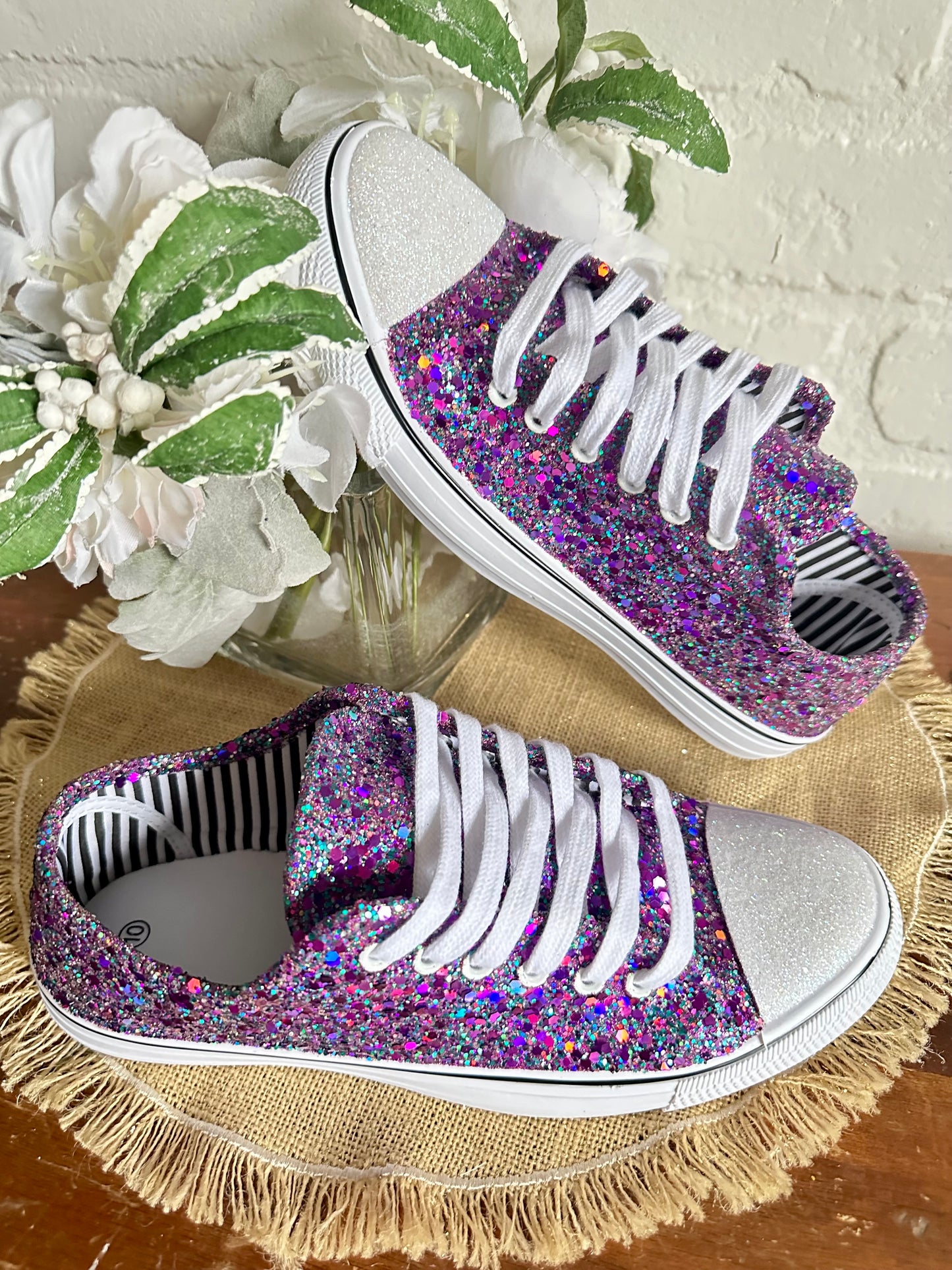 Glitter Toe Add-On to Glittered Sneaker Order