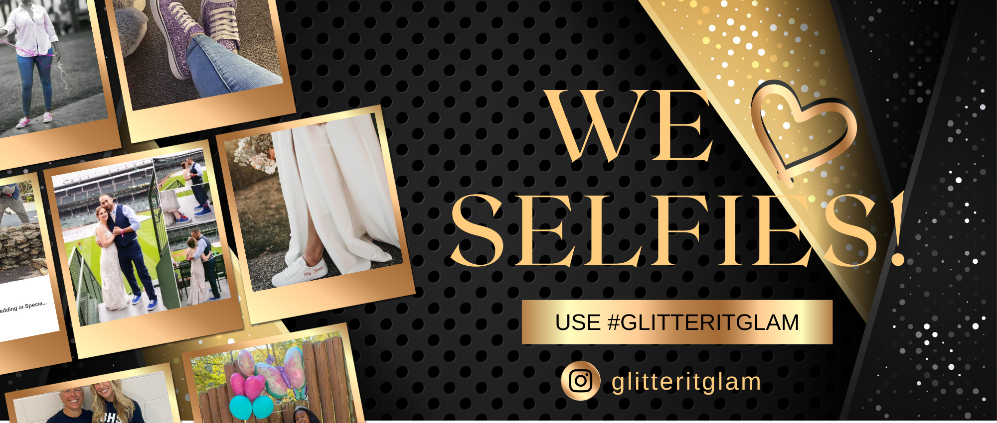 We love selfies #glitteritglam