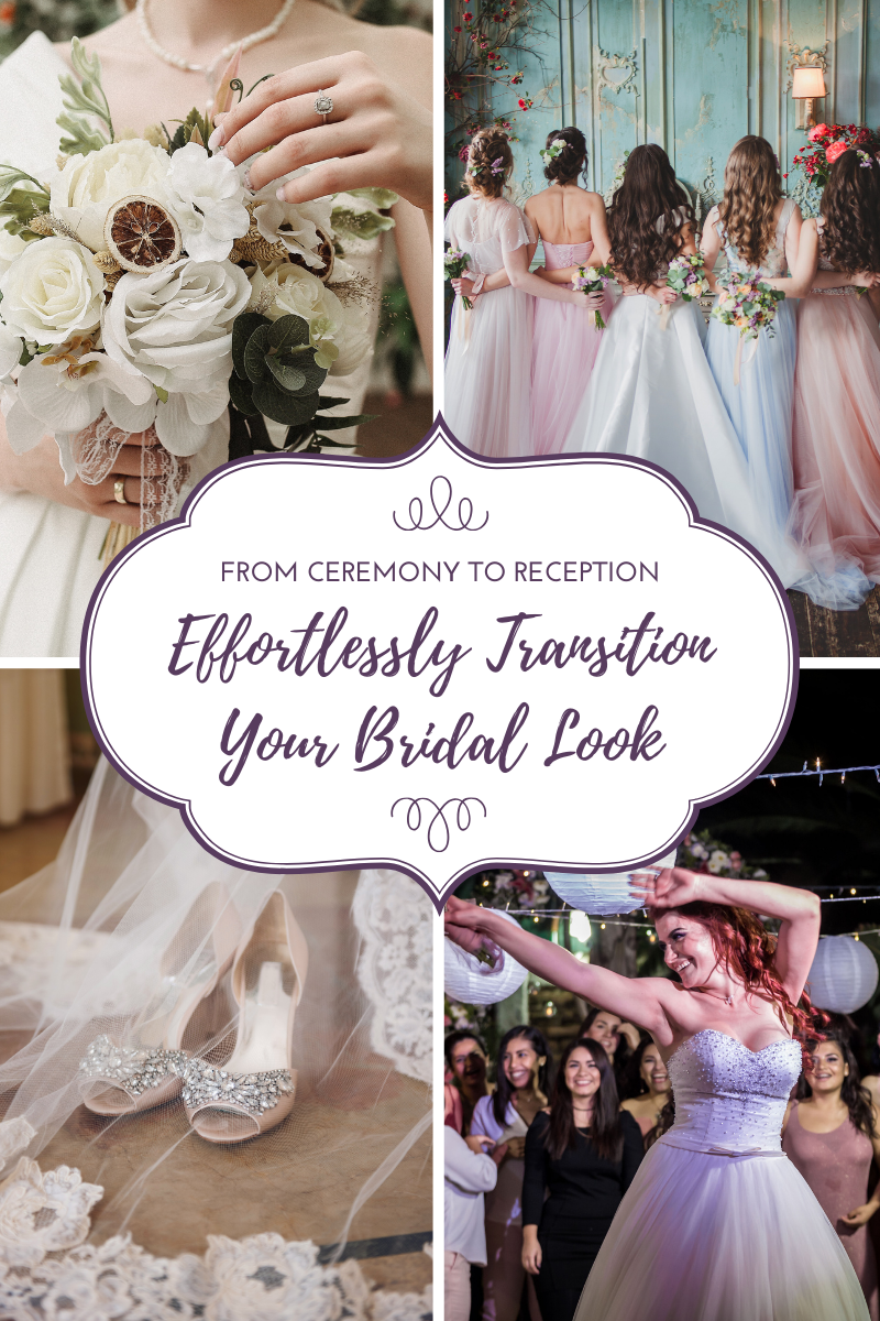 Blog post on transitioning your bridal look from ceremony to reception