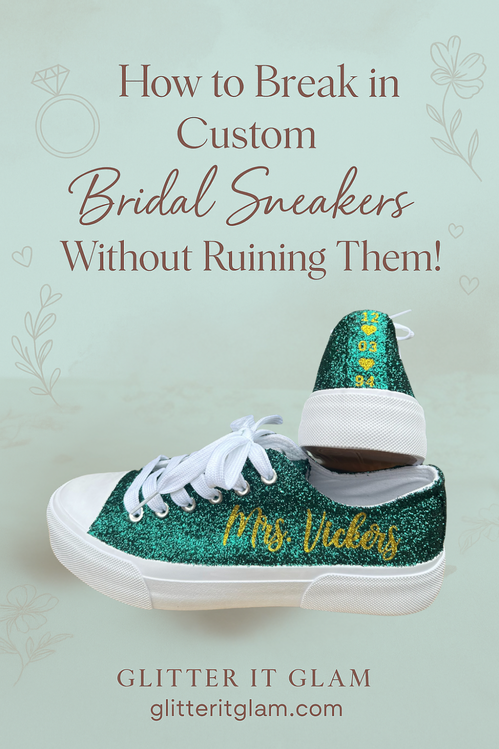 How to Break in Custom Bridal Sneakers Before the Big Day (Without Ruining Them!)