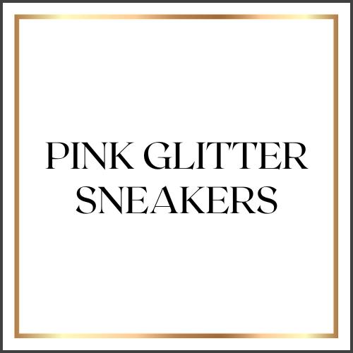 Shop Pink Glitter Sneakers