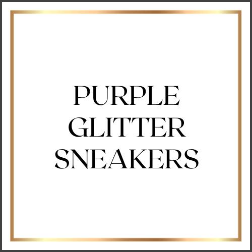 Shop Purple Glitter Sneakers