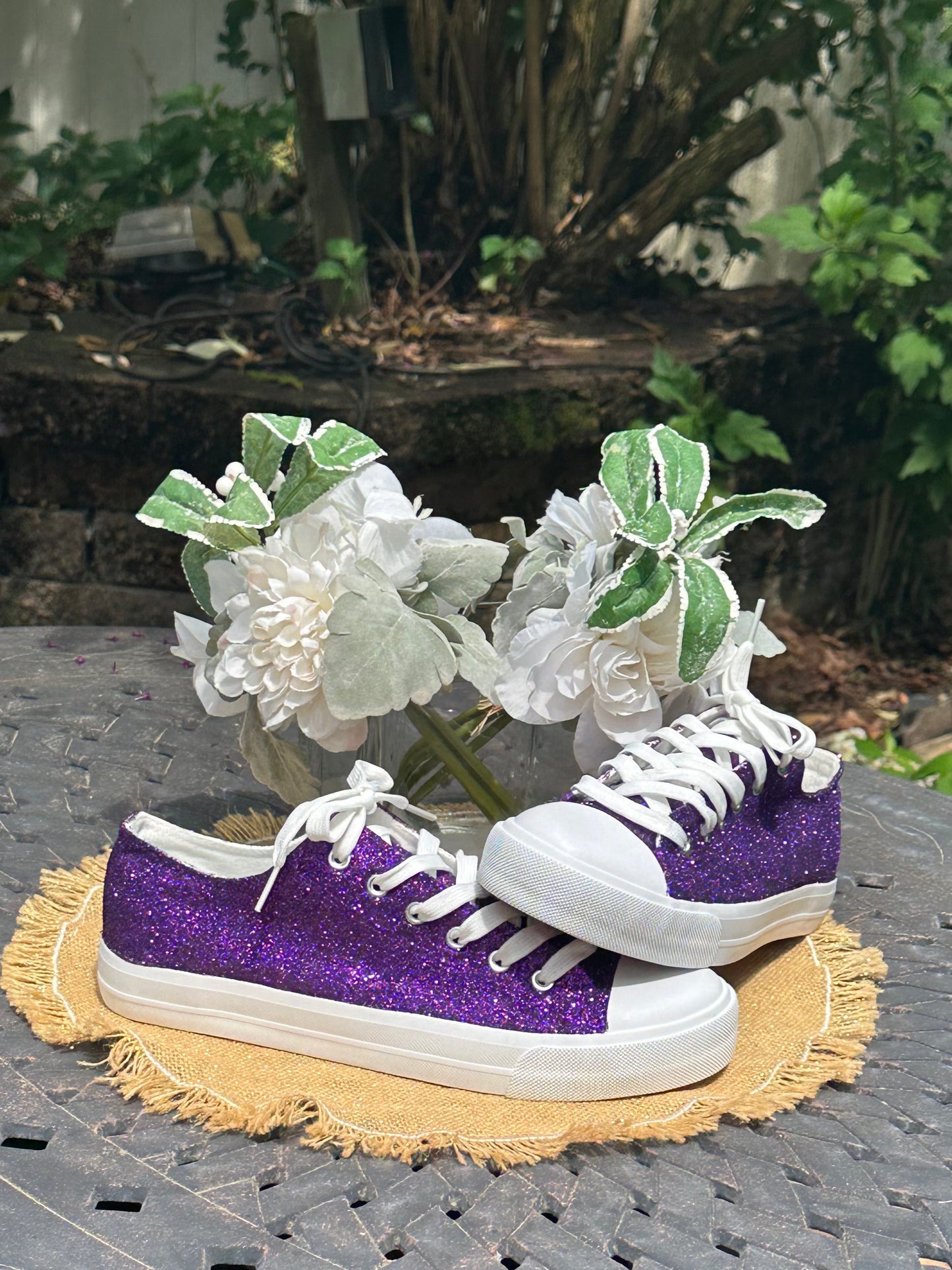 Plum Purple Glitter Sneaker