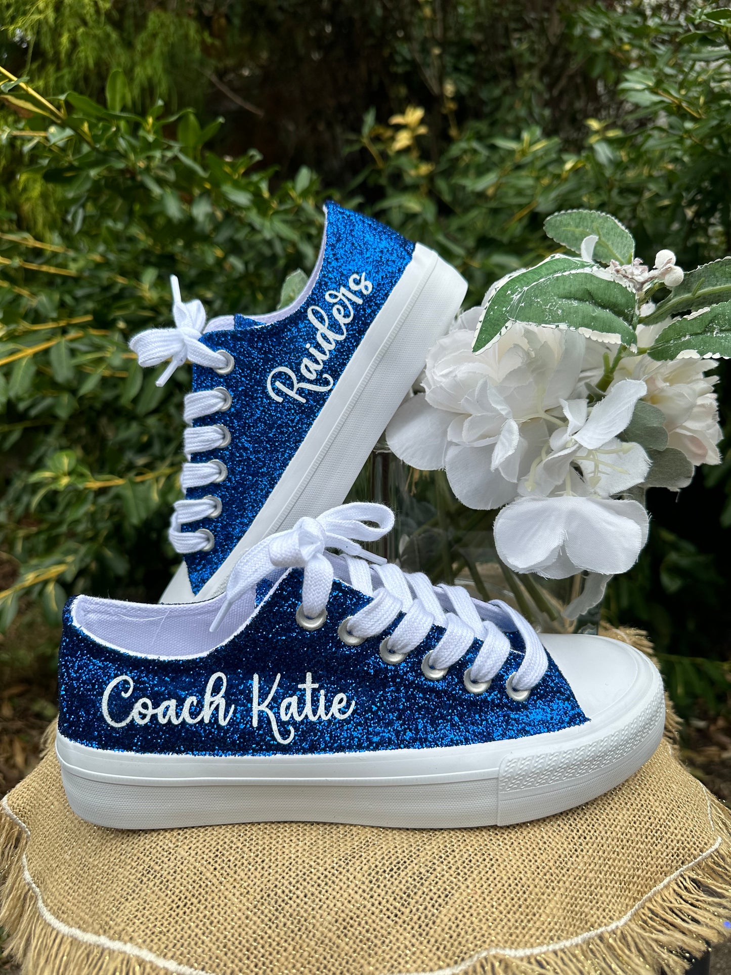 Royal Blue Glitter Sneakers