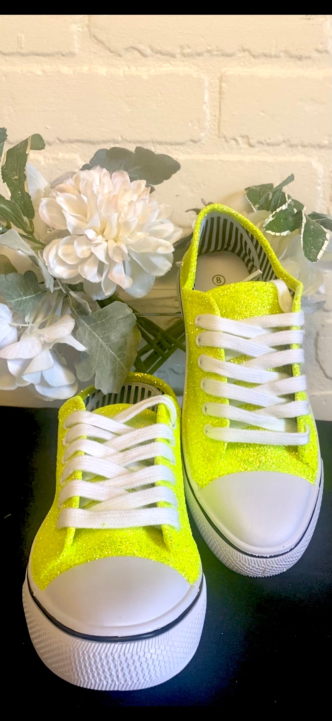 Sunshine Yellow Glitter Sneakers