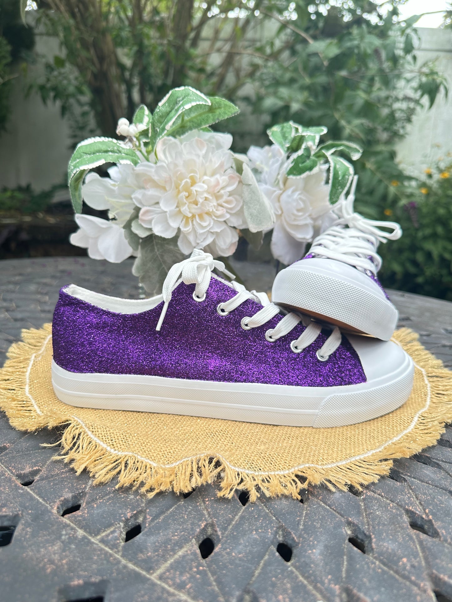 Plum Purple Glitter Sneaker