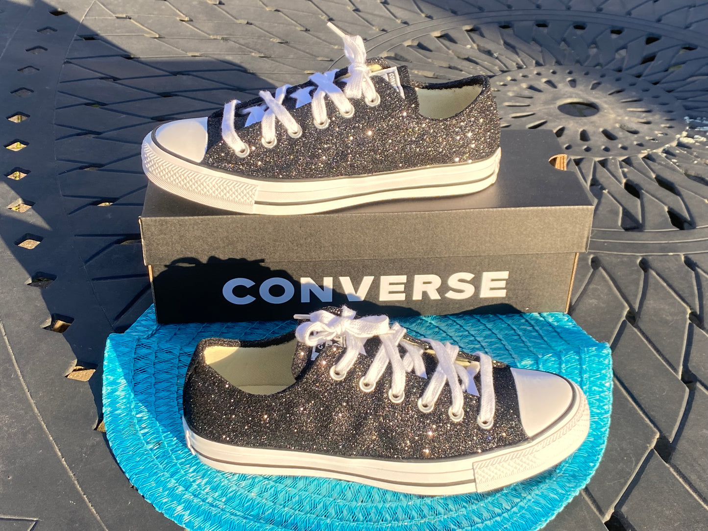 Black Glitter Converse Chuck Taylor All Star Sneakers