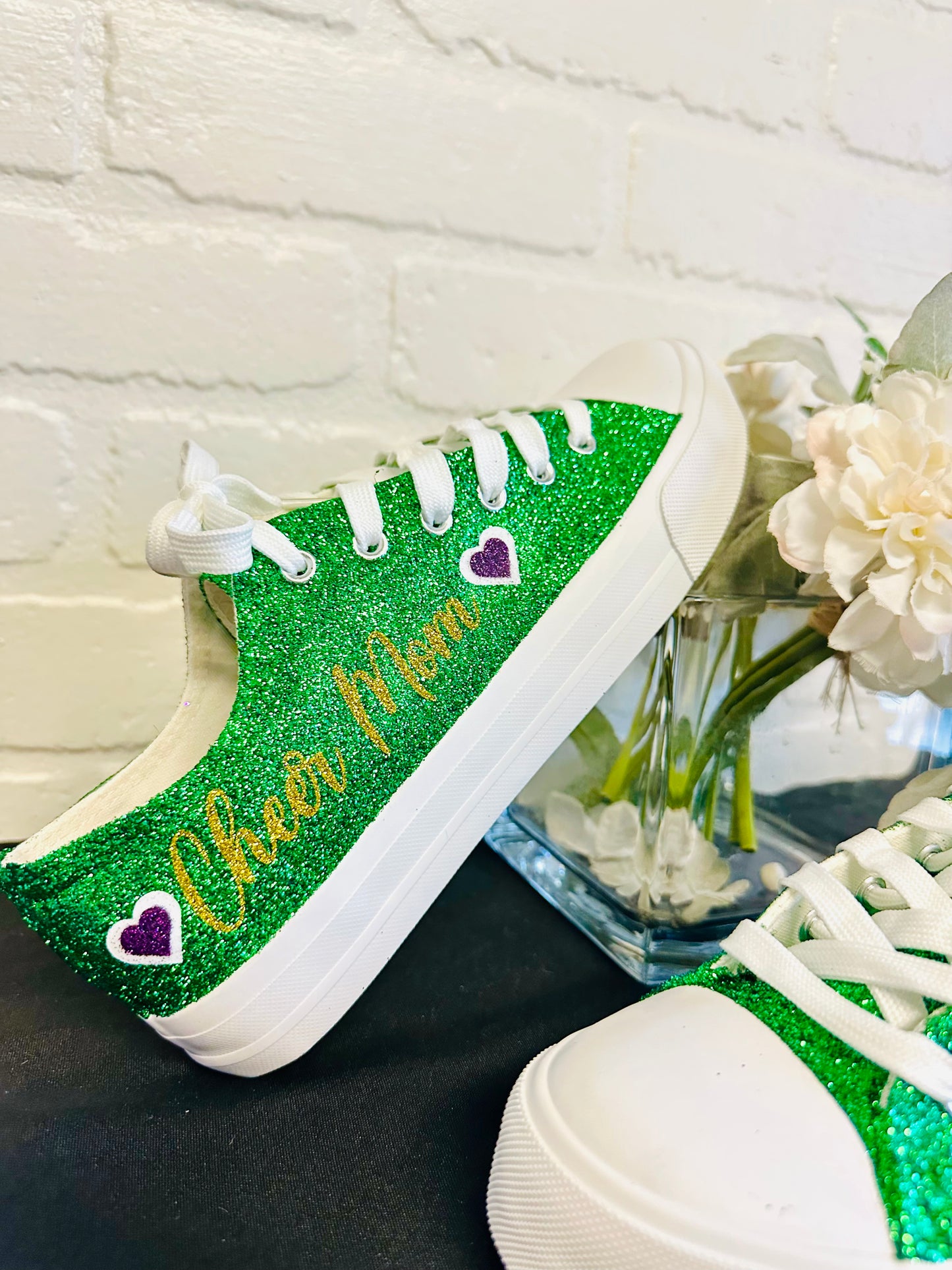 Green Glitter Sneakers