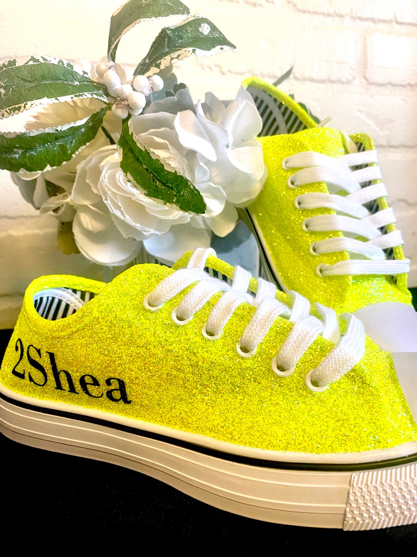 Sunshine Yellow Glitter Sneakers