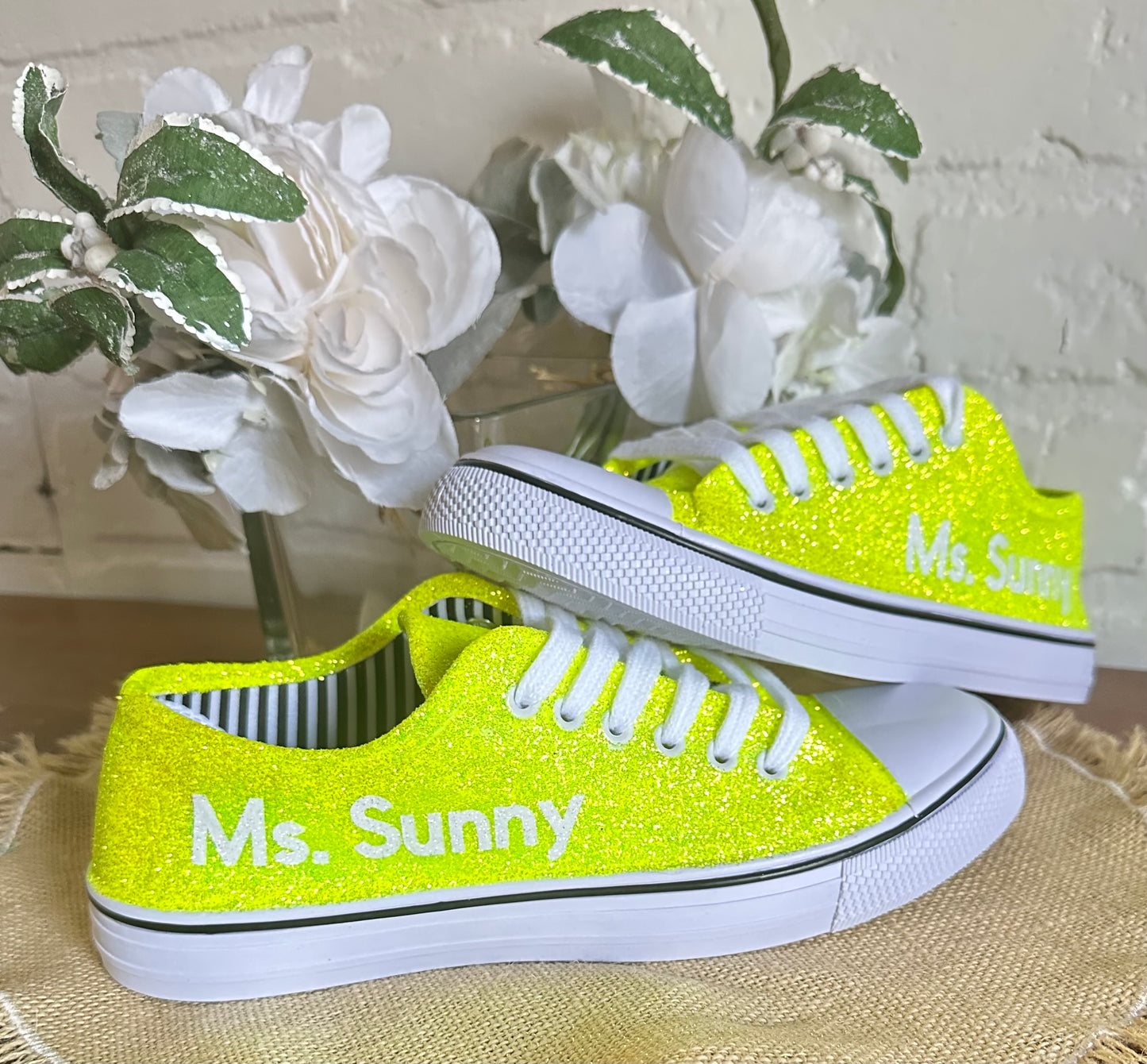 Sunshine Yellow Glitter Sneakers