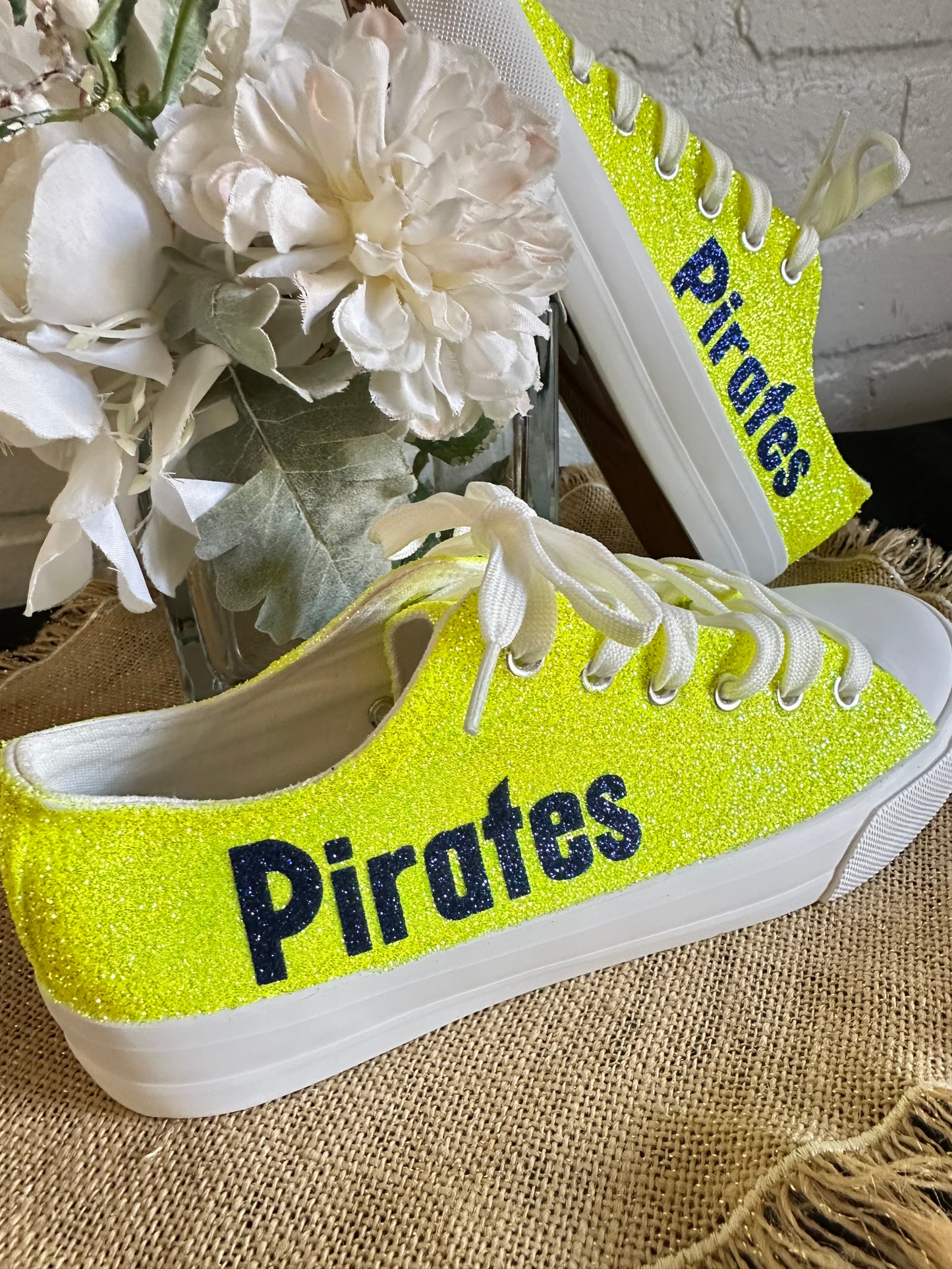 Sunshine Yellow Glitter Sneakers