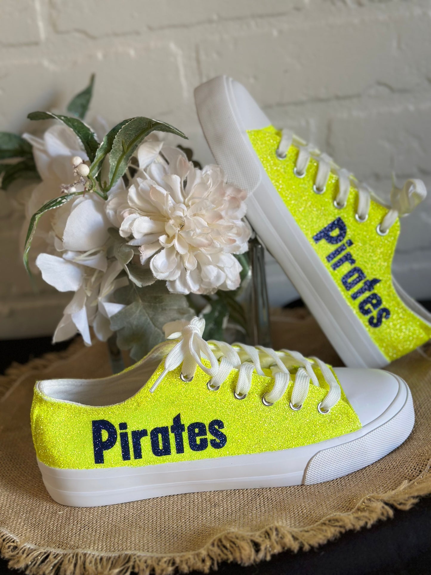 Sunshine Yellow Glitter Sneakers