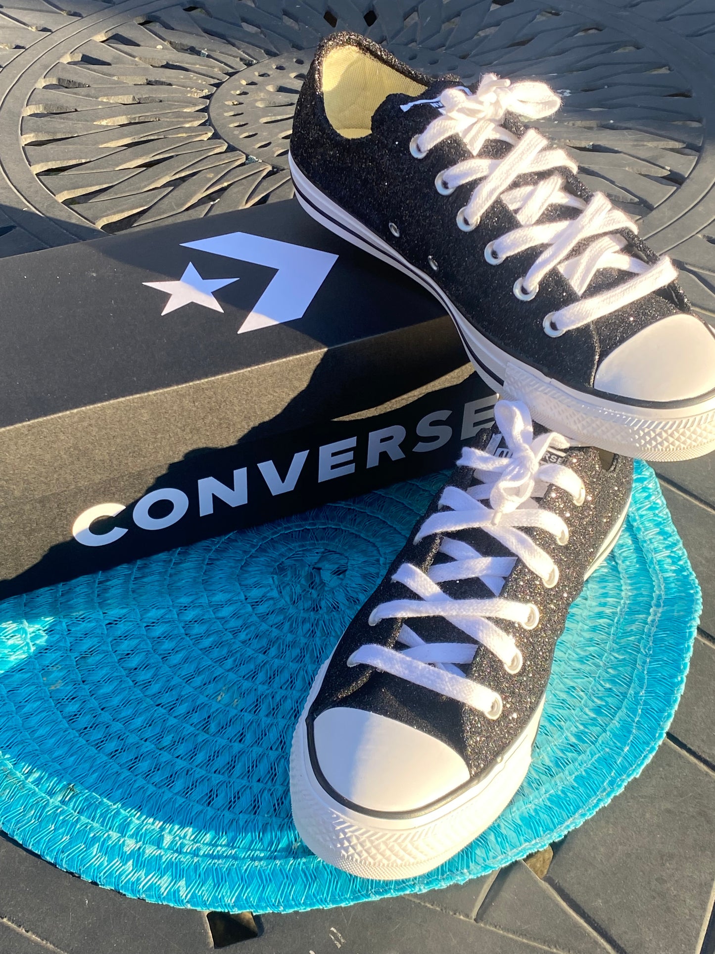 Black Glitter Converse Chuck Taylor All Star Sneakers