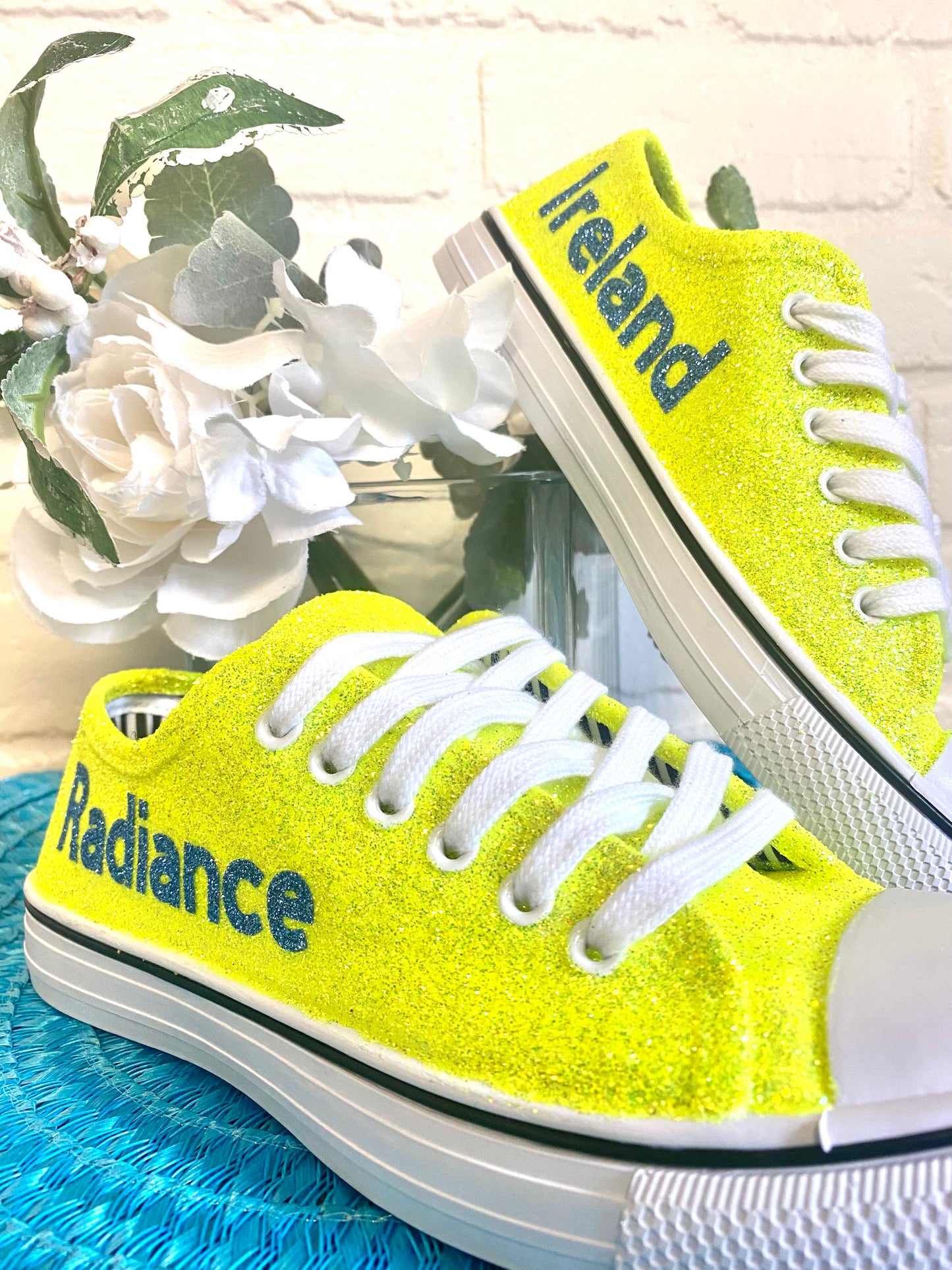 Sunshine Yellow Glitter Sneakers