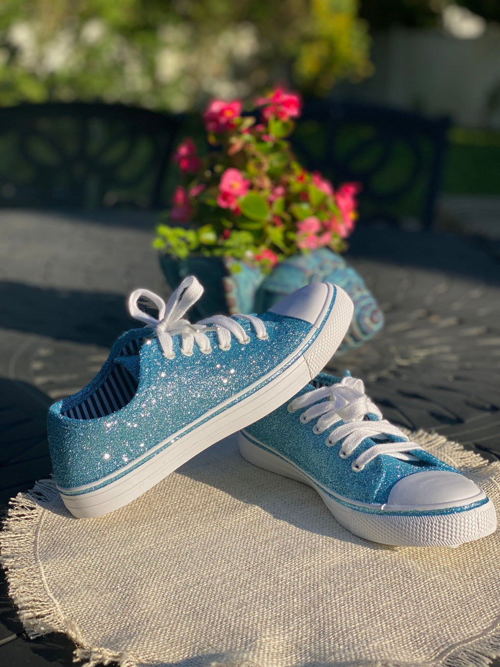Sunny Sneakers - Light Blue Iridescent main image 0