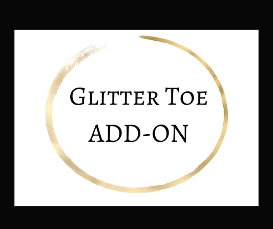 Glitter Toe Add-On to Glittered Sneaker Order